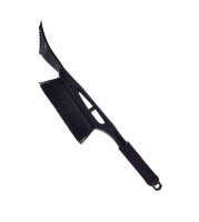 Щетка-скребок для снега, рукоятка из пластика, черная, короткая