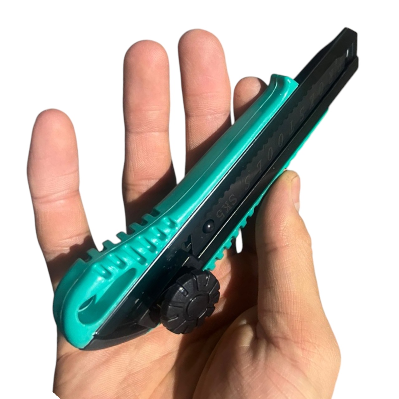 нож канцелярский 18 мм+1лезвие sk5, с роликовым фиксатором усиленный, "maximum" mx 15968 оптом